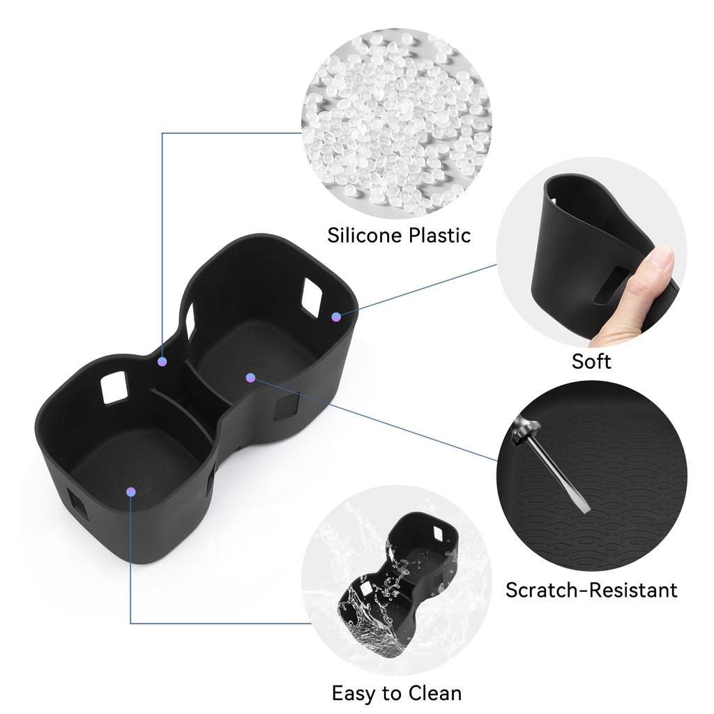 Для Chery OMODA 5 C5 E5 EV Модель 2025 2025 Подстаканник Лоток для хранения Амортизирующий Силиконовый Органайзер