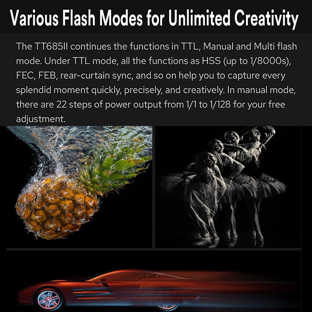 Вспышка GODOX Strobe Speedlight совместима с Sony TTL GN60 HSS, высокоскоростная синхронизация, время перезарядки, беспроводная система X, технический знак соответствия включен