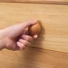 DIY Nordic Cupboard Wardrobe Pulls Simple Beech Wardrobe Knob Round Wood Hook Hanger Home Decoration