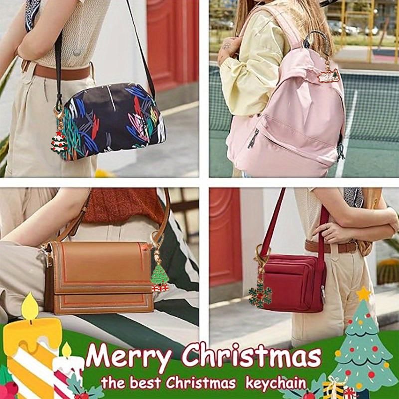 1 шт. Эмалированная декоративная клипса для рюкзака для ключей, для вечеринки, из сплава, подвески для сумки, рождественский брелок, подарки, кошелек для хранения, эстетика