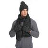 3Pcs Winter Warm Knit Beanie Hat Touchscreen Gloves Scarf Set for Women Men Skiing Skating Camping Driving Outdoor Sports Gifts