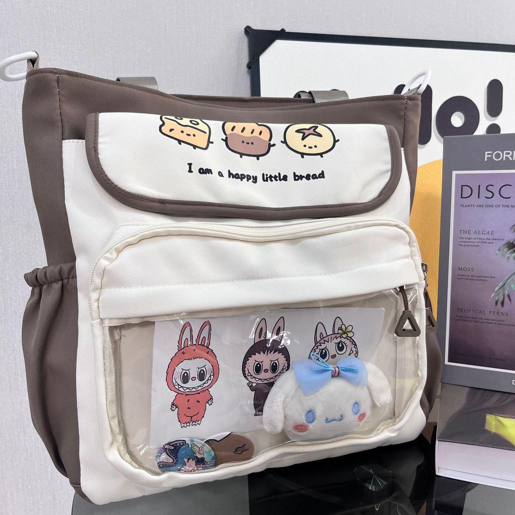 Японский стиль старшей школы, большая вместимость, ита-бэг – милый прозрачный рюкзак через плечо с аниме-куклой