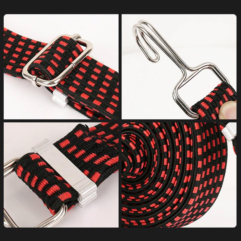 Мотоциклетные резинки Резиновые крючки для багажа Веревка для шнура Велосипедная веревка Стяжка для автомобильного багажа Ремень для багажника на крышу Фиксированный крюк для автомобильных аксессуаров