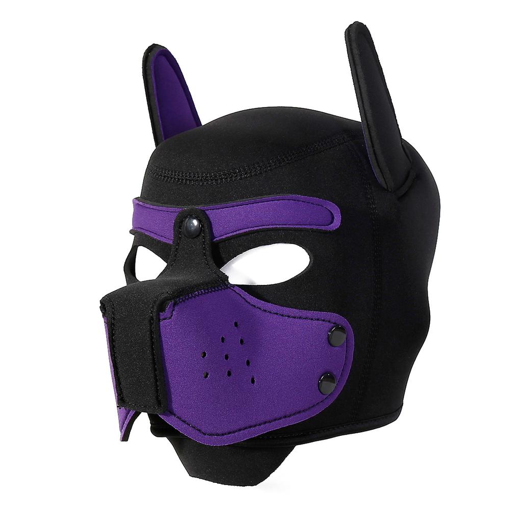 Модные унисекс сексуальные костюмы для косплея Hole Dog Headgard Full Face Fetish Mask Hood для щенячьей игры на празднике