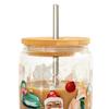 Yousheng Color-Changing Festive Tumbler Christmas Beer Can with Brush And Straw Holiday-themed Beverage Container