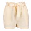 Women's Yellow Striped High Waisted Shorts