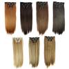  6шт натуральные женские 16 клипс на всю голову синтетические прямые наращивание волос