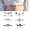 Waterproof Temporary Fake Chest Body Art Tattoo Jewelry Lace Decal Waist Art