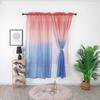 Минималистский градиентный экран для окна, спальня, отель, пасторальный, деревенский, французский, неперфорированный экран для окна, драпировка, панельные шторы