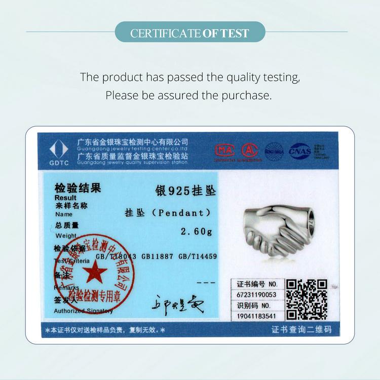 WOSTU Стерлингового серебра 925 пробы, подвески в виде дружбы и рукопожатия, бусины, подходят для оригинального браслета, ожерелье «сделай сам», для женщин, изготовление ювелирных изделий