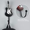 Wall Mounted Guitar Shaped Hooks Metal Resin Heavy Duty Key Hook Rust Resistant 25kg Load Capacity Decorative Hooks