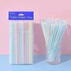 Одноразовые соломинки Разноцветные гнущиеся соломинки для питья Пищевой пластик Соломинки для горячих и холодных напитков Свадебные принадлежности для вечеринок