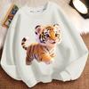 Cute Tiger Hoodies for Children In Autumn and Winter, Casual Long-sleeved Round-neck Hoodies for Boys and Girls