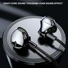 Type C&3.5mm Stereo Wired Earphones Noise Reduction In-ear Earphones Wired Headphones Sports