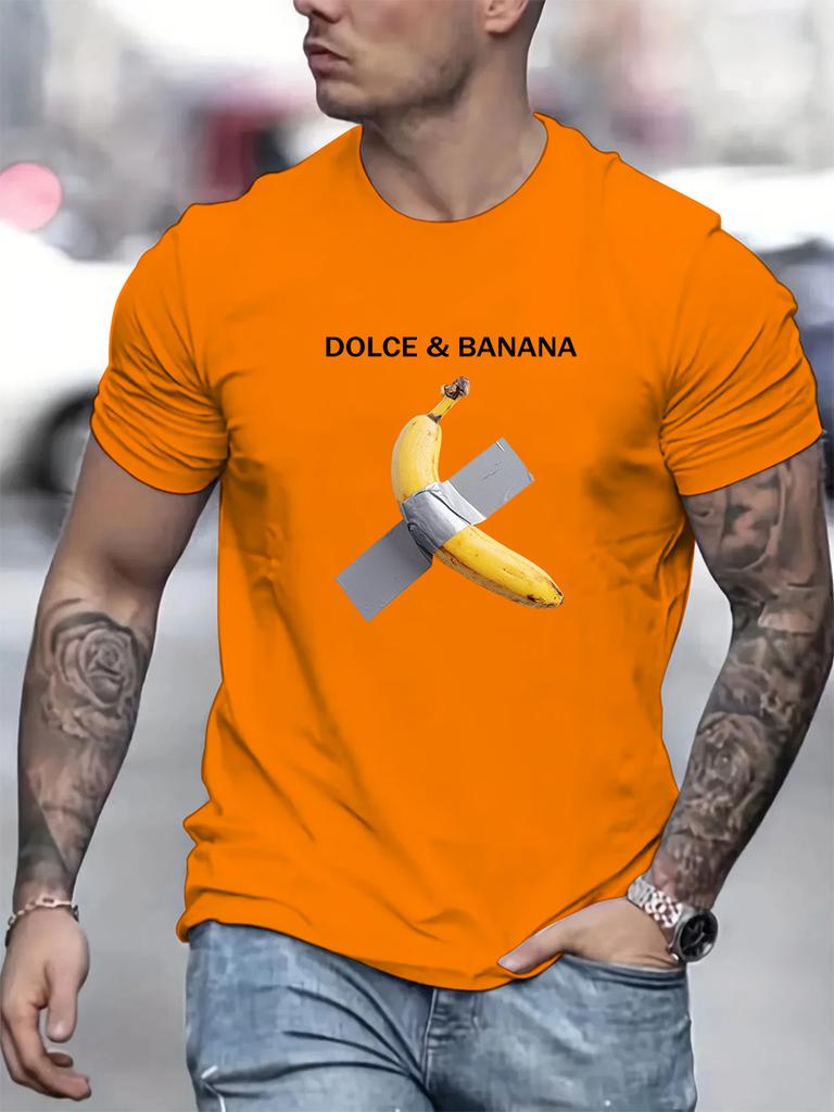 Летняя мужская женская футболка дизайнерская футболка с принтом банана 3D футболка с коротким рукавом свободная верхняя одежда
