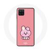 Чехол для Samsung Galaxy A12 BTS Bangtan BT21 Cooky by Jungkook Розовый Фон