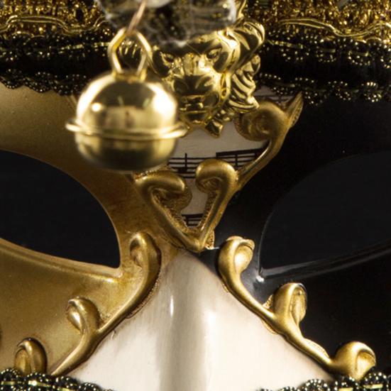 Аниме Венецианская маска шута косплей костюм реквизит колокольчик декор Хэллоуин Рождество половина