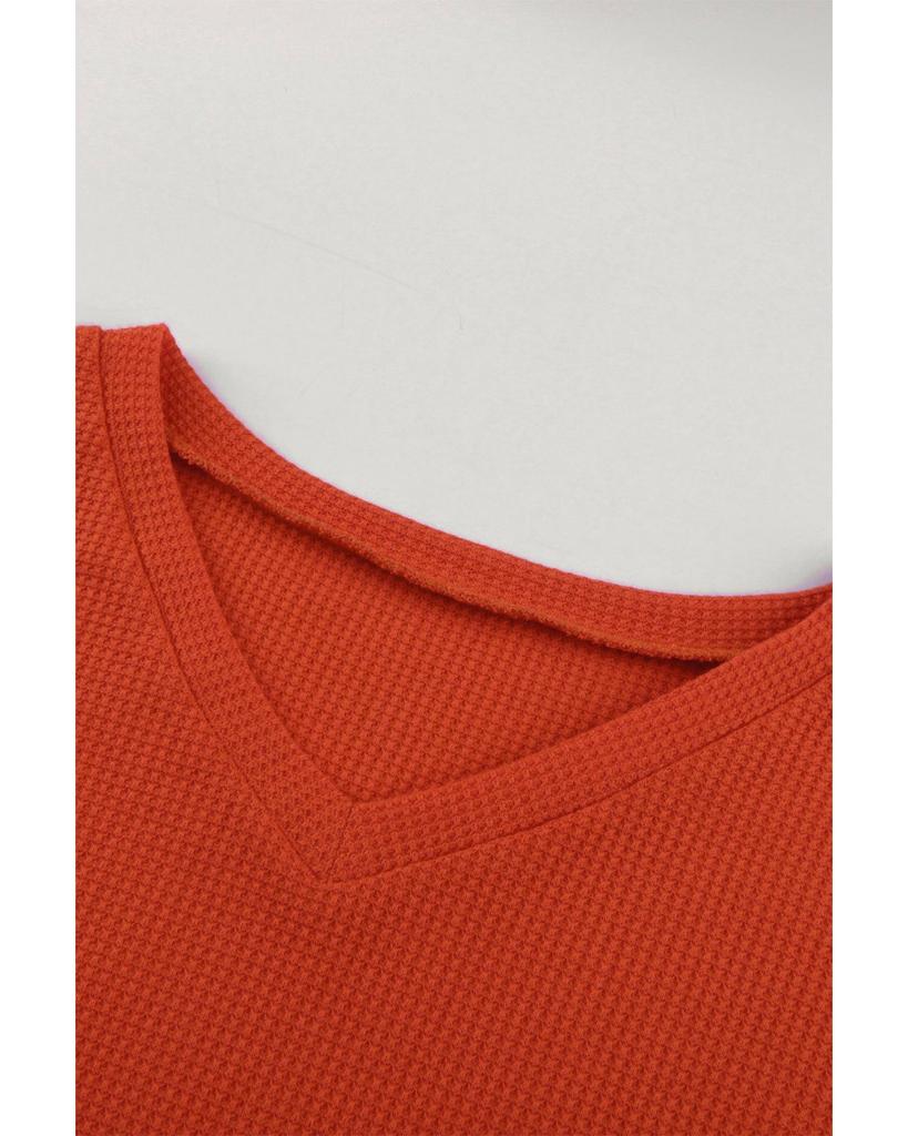 Azura Exchange Топ с леопардовыми полосками и рукавами-фонариками