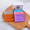 5pcs/lot Simple Suede Glasses Cloth Microfiber Solid Color Glasses Cleaner Lens Phone Screen Glasses Clean Male