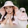 Children's Hat Summer Cartoon Sun Protection Sun Hat Face Protection UV Mesh Breathable Boy and Girl Shawl Hat