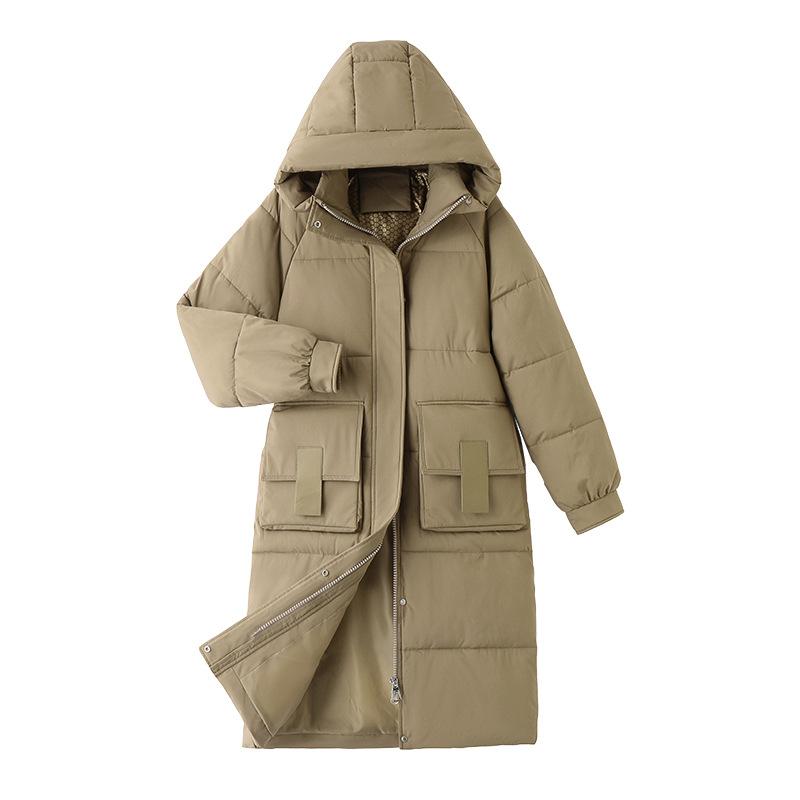 Зимний пуховик с хлопковой подкладкой для женщин, новый, утолщенный, корейская версия, свободное пальто средней длины, хлопковая одежда