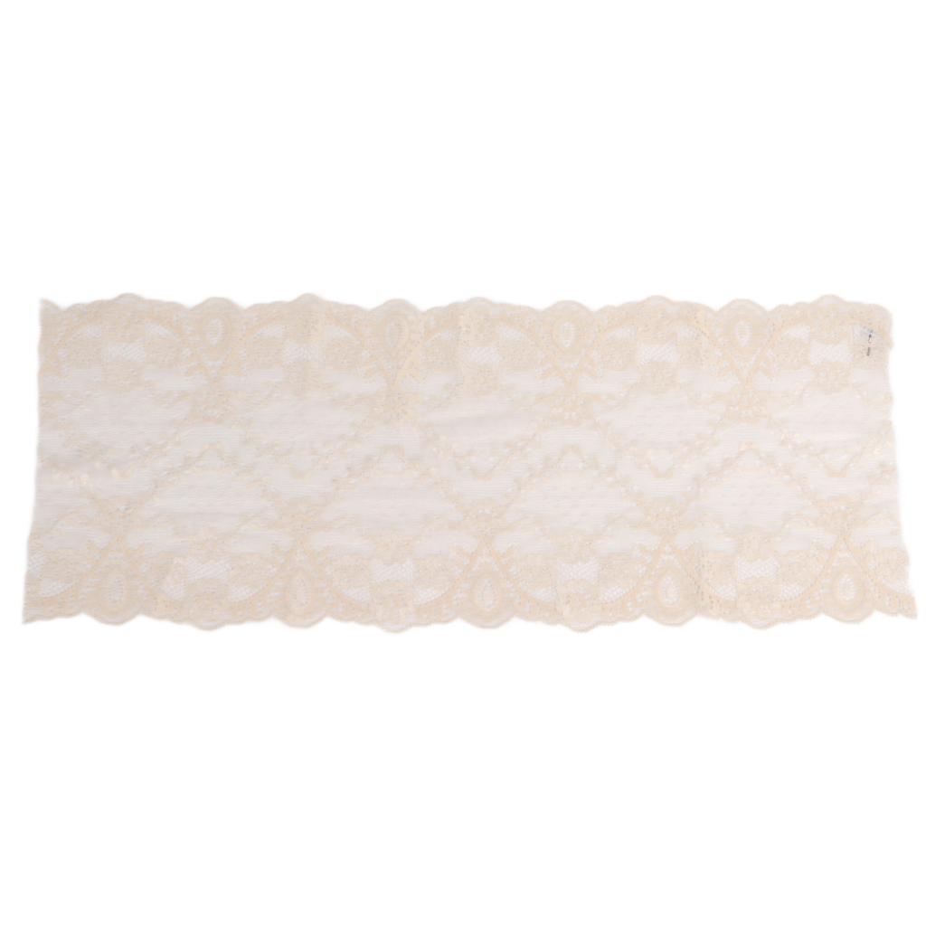 10 Yards Wide Lace Trim Elastic Flexible Soft Comfortable Skin Friendly Washable Garment