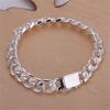 High Quality Fashion Sale  Sterling  Bracelets Charm 10MM Chain Men Women Wedding Jewelry Gift