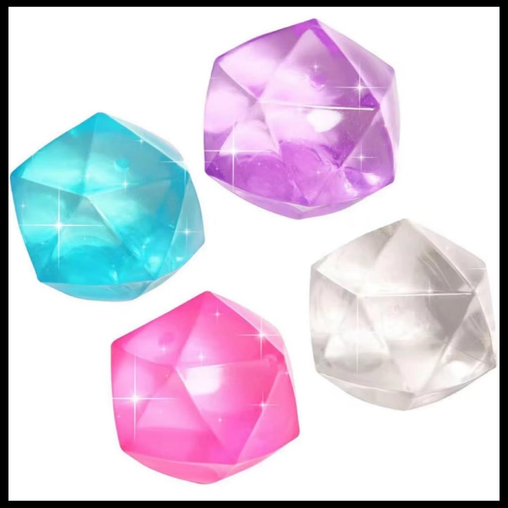 4 размера Сжималки-игрушки для снятия стресса "Кубики льда" - Мягкие сенсорные игрушки для тревожности и fidgeting - Подарочки на вечеринку для детей и взрослых