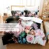 Flower Double Duvet Cover Bedding Set Quilt Case Linens King Queen Full Size 3D Print Pillowcase Single Twin Bed 220x240 200x200