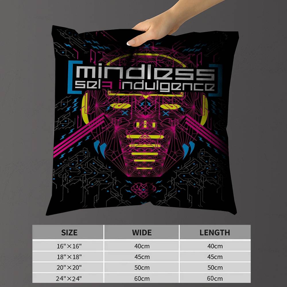 M-Mindless S-Self I-Indulgence Pillow Gifts Home Office Furnishings Bedroom Sofa Car Cushion Cover Case 45X45Cm