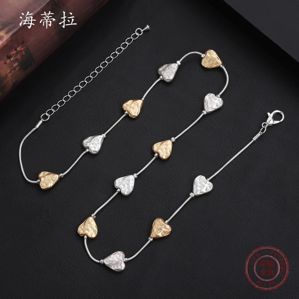 Неправильное глупое ожерелье-чокер, глупое двухцветное плетение из золота и серебра, женская высококлассная шейная цепочка