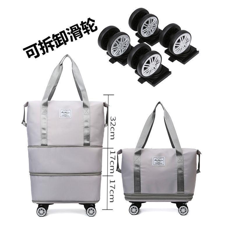 Трехслойная сумка-даффл для родов с колесами - Дорожная ручная сумка большой вместимости для женщин
