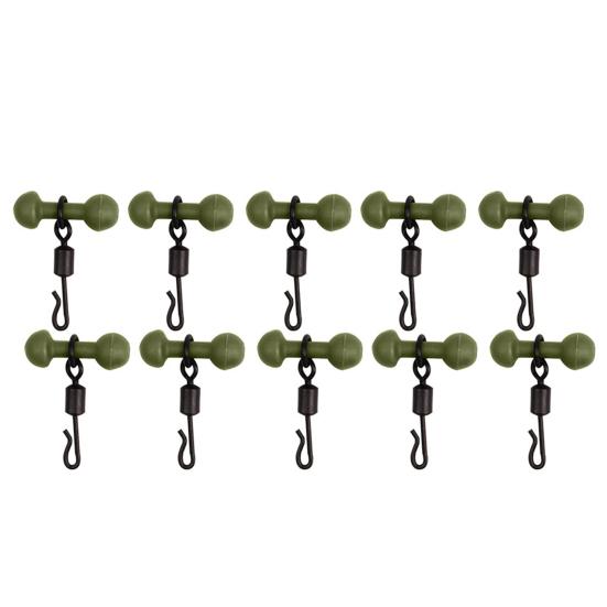 10 шт./набор Чод-бидс Роликовые вертлюжки быстрой смены Оснастка для ловли карпа методом Хели