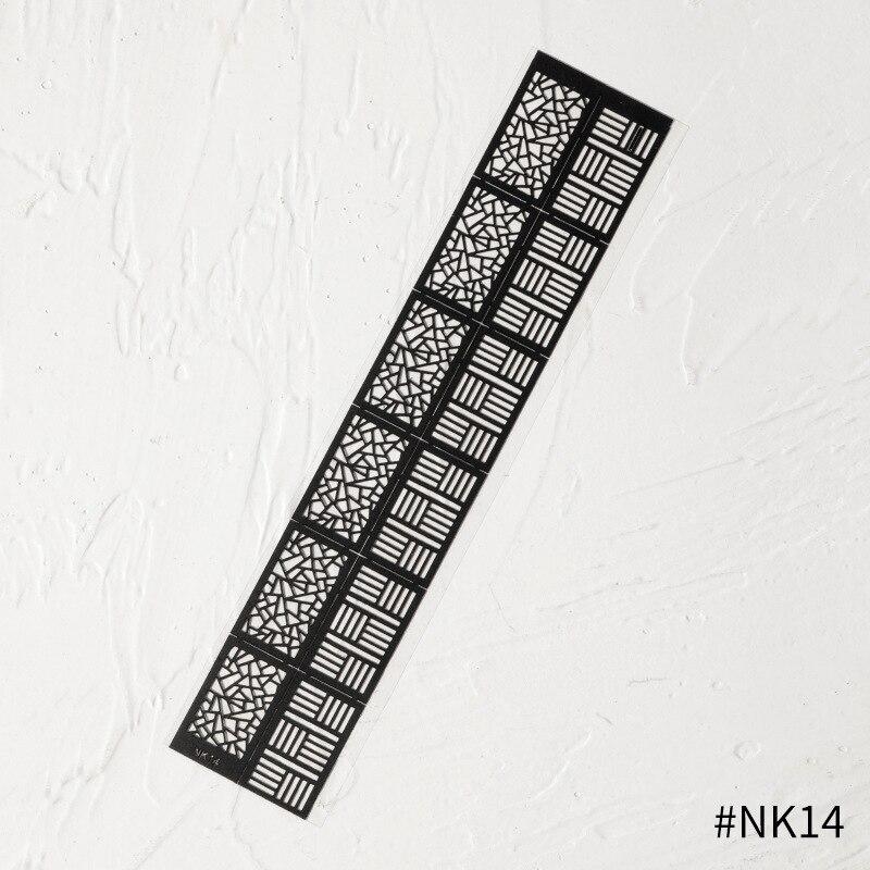 Полый шаблон для печати, штамповочные пластины для дизайна ногтей, формы с буквами и цветами, шаблон для ногтей, наклейки, сделай сам, декоративные наклейки, трафарет