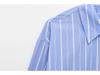 Spring 2025 Women's European/American Striped Poplin Shirt