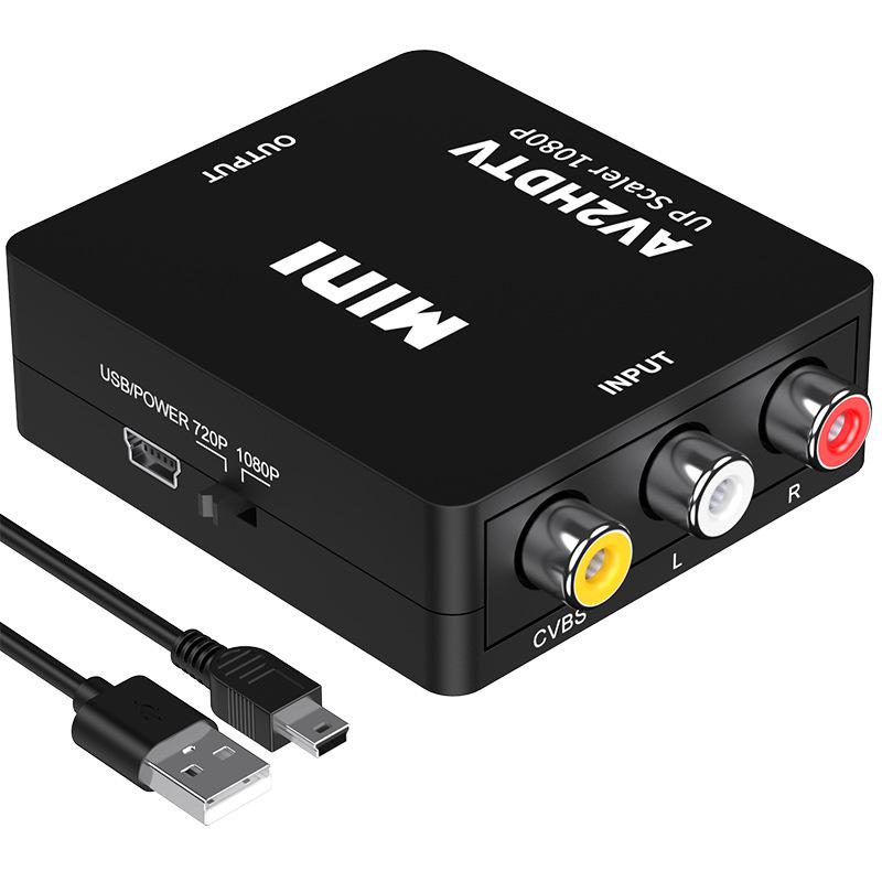 Конвертер Sanlian 1080P RCA в HDMI для трансграничных AV-приставок, игровых приставок и ТВ-приставок