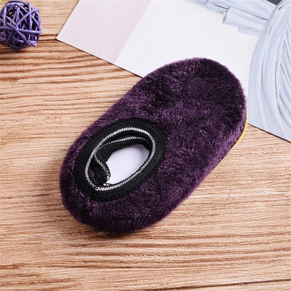 Fashion Slippers Antislip Bedroom Floor Socks Winter Warm Thicken Velvet Thermal Socks