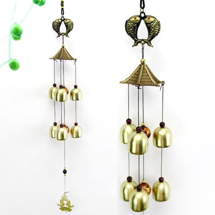 Старинные китайские литые ветряные колокольчики: Подвеска-колокольчик из меди для домашнего декора и подарков