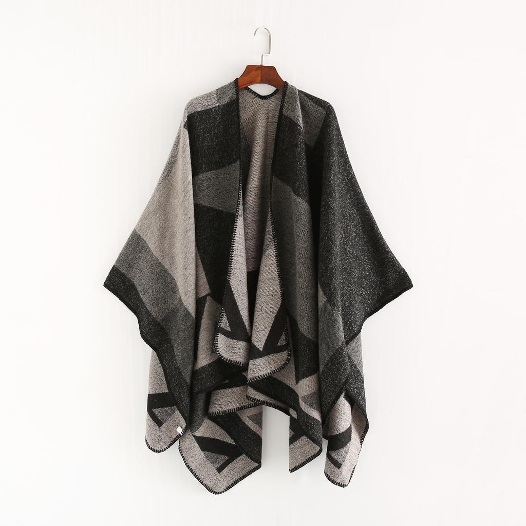 Hot Sale Fashion Street Shoot Imitation Cashmere Thick Warm Shawl, Scarf