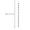 Rain Chain for Gutter Garden Outside Gazebos Decorative Roofs for Divert Water Sheds Outdoor Replacement Downspout 280cm Long