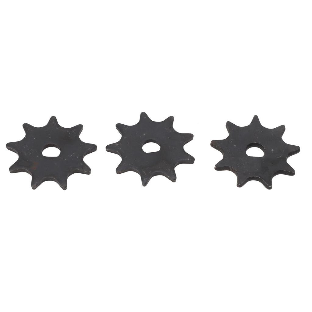 3 Pcs 410 9T Chain Sprocket Steel D Hole High Speed Motor Sprocket Chain Wheel for MY1016 MY1025