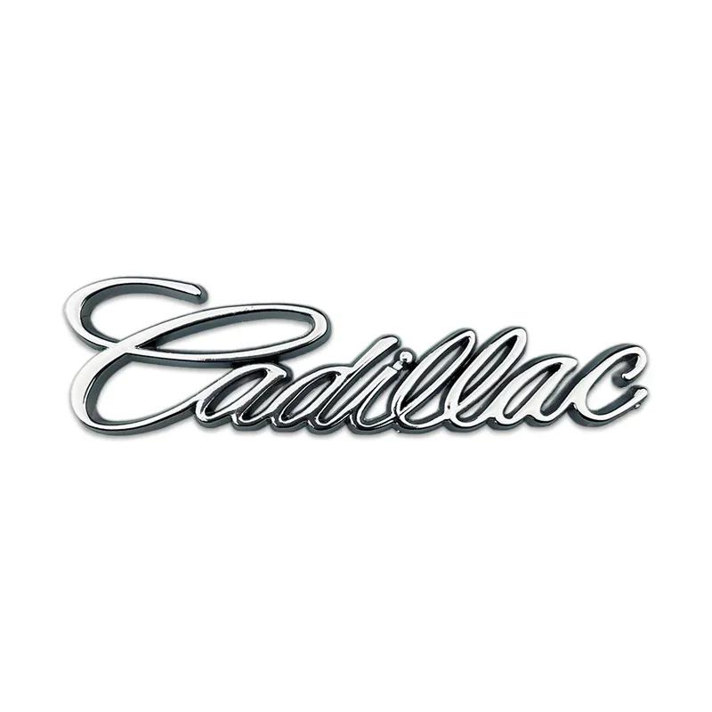 9.5x2.5cm Car Fender Side Sticker Rear Trunk Metal Emblem for Cadillac Escalade ATS BLS CT4 CTS EXT STS XLR XT4 XT5 Deville DTS