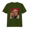 Vintage Streetwear Hip Hop Rapper Realistic Portrait Print Casual T Shirt vintage Washed Slightly graphic fashion Stretched