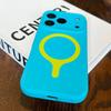 Liquid Silicone Magnetic Fluorescent Case For 17 16 Pro Max Candy Smooth Soft Armor Wireless Charge 17PM Cover