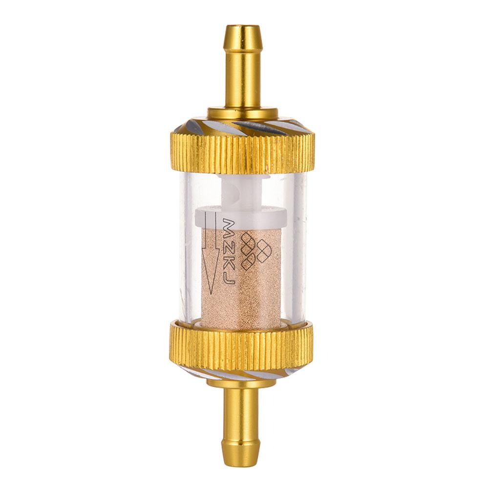 Мотоциклетный модифицированный металлический масляный фильтр съемный прозрачный стеклянный бензиновый фильтр для квадроцикла, питбайка, мотокросса