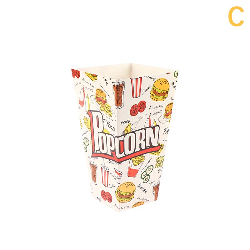 10 шт. ведер для попкорна, держатель для контейнера, бумажные стаканчики, коробки для попкорна для тематических вечеринок на день рождения, украшения, коробка для попкорна