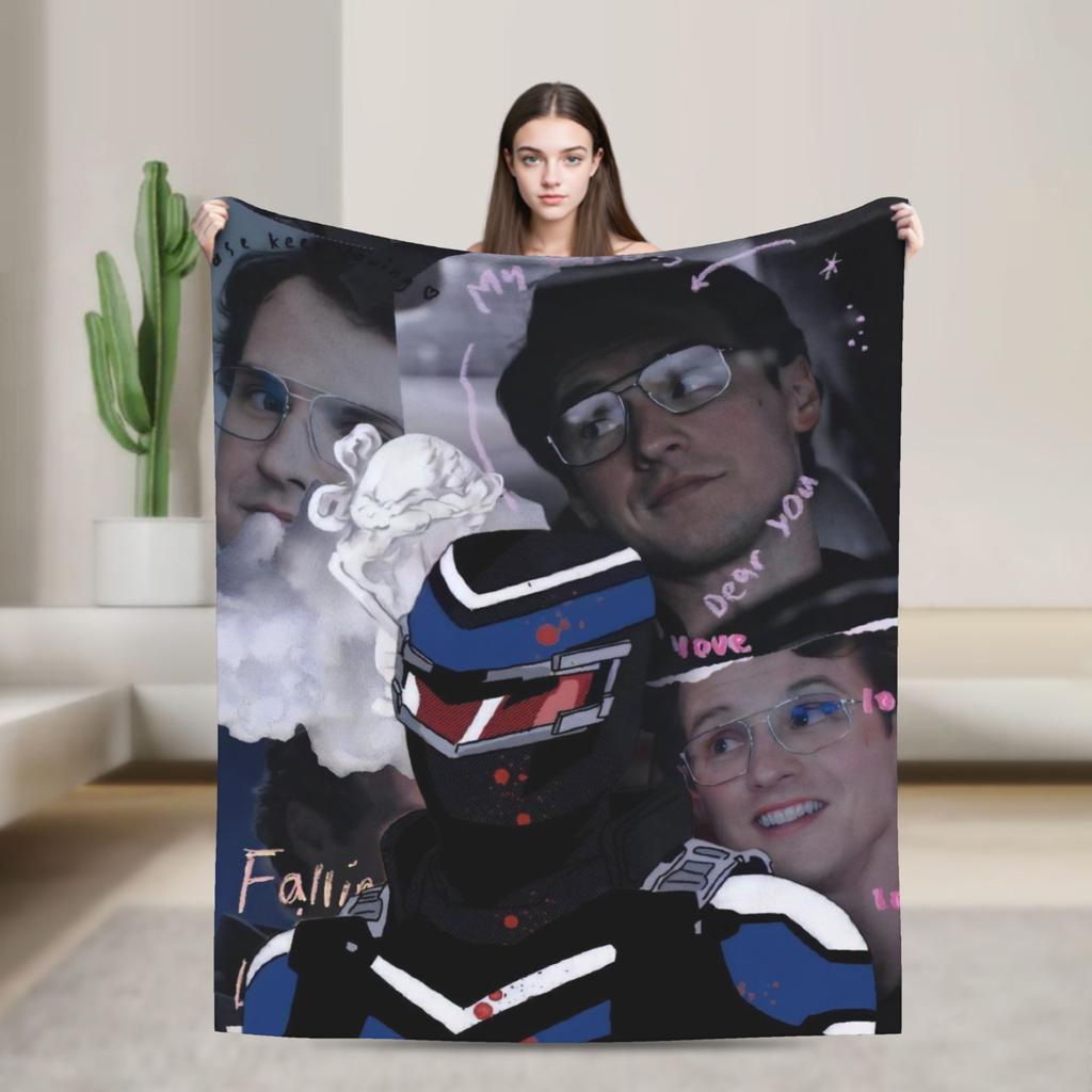 Adrian Chase Vigilante Peacemaker Flannel Blanket Soft Warm Bedding Throws for Home Decor Airplane Bedspread Sofa Bed Cover