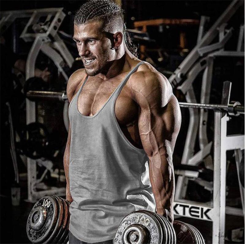 Майки-стрингеры для бодибилдинга Muscleguys для мужчин, одежда для зала, фитнес-майка без рукавов, хлопковые майки-борцовки, летняя однотонная майка с Y-образной спиной для бега