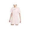 As W Nsw Gx Dress Ftra American Vintage Casual Sports Breathable Letter Print A-Line Comfortable Short Sleeve Dress Women Dresses Pink DD5783-640