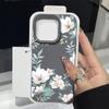 Для iPhone 16 Pro Max 15 Pro 14 13 12 11 чехол с цветочным принтом матовая кожа текстура TPU мягкий ударопрочный тонкий чехол для телефона